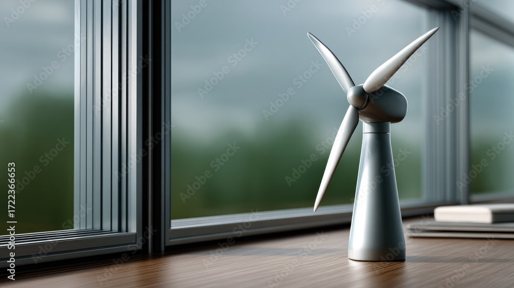Wind turbine model renewable energy green energy eco friendly modern ...