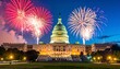 © rezeki - Capitol Building Fireworks Celebration.