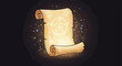 © Linda - Magical Ancient Scroll with Glowing Pentagram and Spell Symbols