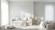 © Trio - Modern white living room interior