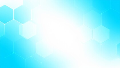 Bright blue abstract background with a futuristic geometric hexagon pattern design