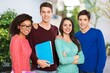 © BillionPhotos.com - Young group of happy young students in campus
