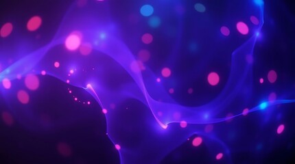 abstract background with blue and purple bokeh defocused lights