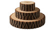 © nasima - Rustic tiered wood slice cake stand isolated on transparent background