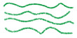 © Png Center - Four wavy green lines drawn with crayon