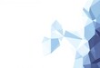 © diki - A light-blue and dark-blue polygonal design, featuring a gradient color effect, displays a sense of depth and complexity on a white background.