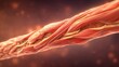 © Hafaiz - Detailed Close-Up of Human Muscle Fiber Structure and Anatomy