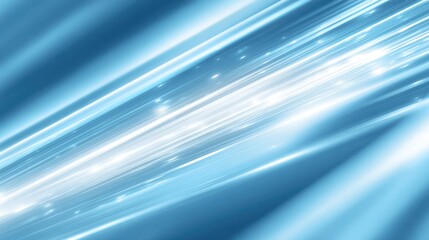 Wall Mural - Abstract light streaks shimmer and shine, with light and dark blue diagonal bands