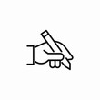 © Faatima - hand holding pen icon sign vector