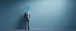 © Gurav - The businessman with a question mark for a head representing uncertainty and identity crisis.