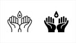 © Ainul - Hand sanitizer icon set. Hand hygiene, vector illustration on white background