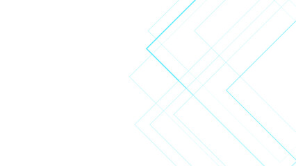 Wall Mural - Abstract minimalist background with geometric squares with blue lines. Design for brochure, website, flyer. Blue Futuristic architectural concept with Isometric squares & Geometric line design. 