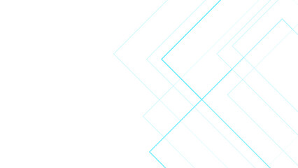 Wall Mural - Abstract minimalist background with geometric squares with blue lines. Design for brochure, website, flyer. Blue Futuristic architectural concept with Isometric squares & Geometric line design. 