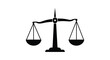© Tm Studio - A simple black and white illustration depicting classic scales of justice