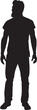 © Curto - vector,silhouette of a man standing looking away