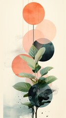 Wall Mural - Plant plant painting leaf.