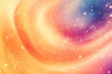 Wall Mural - Colorful swirl of light and dark orange and purple with a lot of white and blue speckles