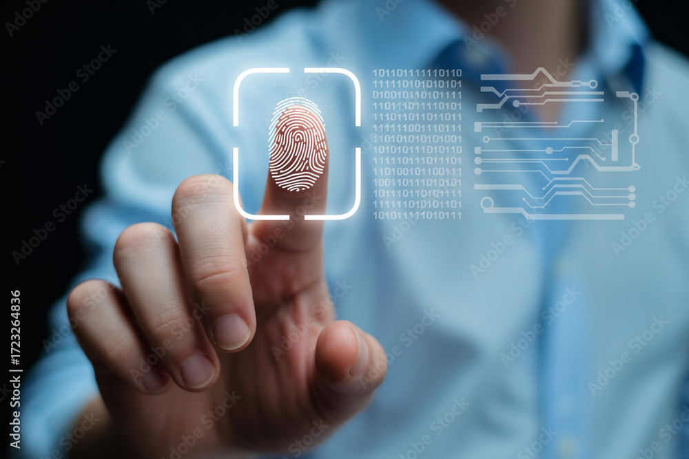 Biometric security fingerprint scan technology digital access control ...