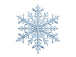 © StockLine Studio - A beautiful blue snowflake isolated on transparent background