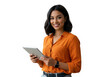 © Badiur - business woman with laptop on a transparent background