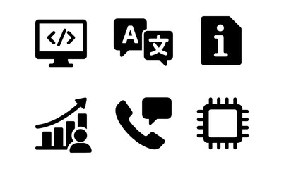 Comprehensive tech icons set for digital interfaces and designs