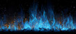 © siam - Dark background with vibrant blue fire