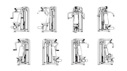 Abstract architectural blueprints featuring column designs and structural elements in detailed line work silhouette