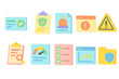 © BlaBla Car - Security and analytics flat icon set for apps and websites