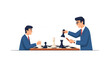 © Creative Sky - Two confident businessman with a chess game