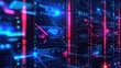 © sevector - blueprint schematic style for a data server design