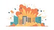 © sevector - schemtic exploded view of a flat property management icon