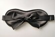 © adriyanca - Dark gray satin eye mask with bow