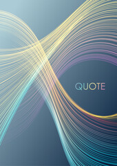 Wall Mural - Colorful holographic minimal wavy lines abstract concept background