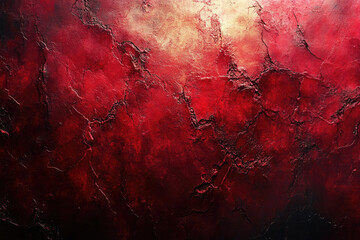 Wall Mural - Bright Red Textured Surface With Soft Illuminated Glow