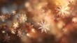 © Kuma - precipitation. Delicate snowflakes drifting through amber light, forming a dreamy bokeh backdrop of winter serenity. travel magazines.