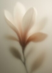 Wall Mural - Elegant floral blurred art