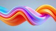 © Visglow - Vibrant, colorful waves intertwine, creating a mesmerizing abstract design with fluid motion.