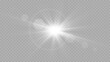 © Vector light Studio - Vector transparent sunlight special lens flare light effect. PNG. Vector illustration