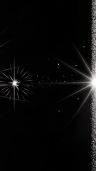 Wall Mural - a black and white photograph of celestial bodies in the night sky