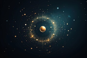 Canvas Print - Abstract background backgrounds technology astronomy.