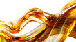 © Stunnig Graphics - Professional studio image of ultra-realistic abstract digital artwork of a flowing wave-like liquid pattern, dynamic serpentine motion from left Isolated to Transparent Background