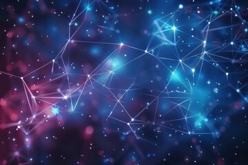 Canvas Print - Digital galaxy on dark background backgrounds futuristic technology.