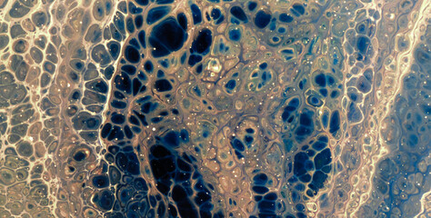 Canvas Print - Ink Symphony: Embracing the Mystical Aura of Liquid Art in Oil
