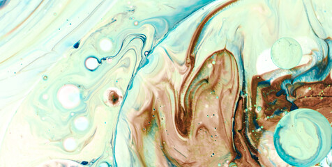 Canvas Print - Captivating Translucence: Unleashing the Charm of Liquid Art in Oil Paint

