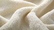 © Harry - Soft, creamy-white fleece fabric folds