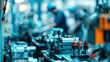 © azka - Manufacturing facility industrial machinery in production environment
