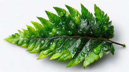 Detailed fern leaf veins high resolution picture