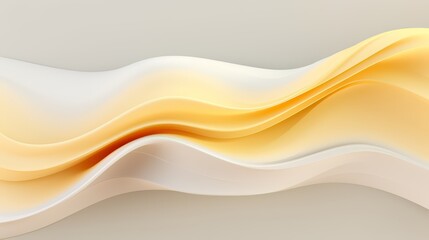 Wall Mural - wave of light yellow and white color. the wave is long and curvy. the color of the wave is bright an