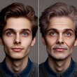 © Ulfa - Male portrait comparison aging process