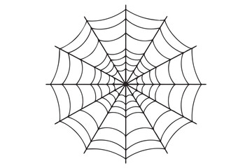 Spider web illustration isolated on Transparent Background